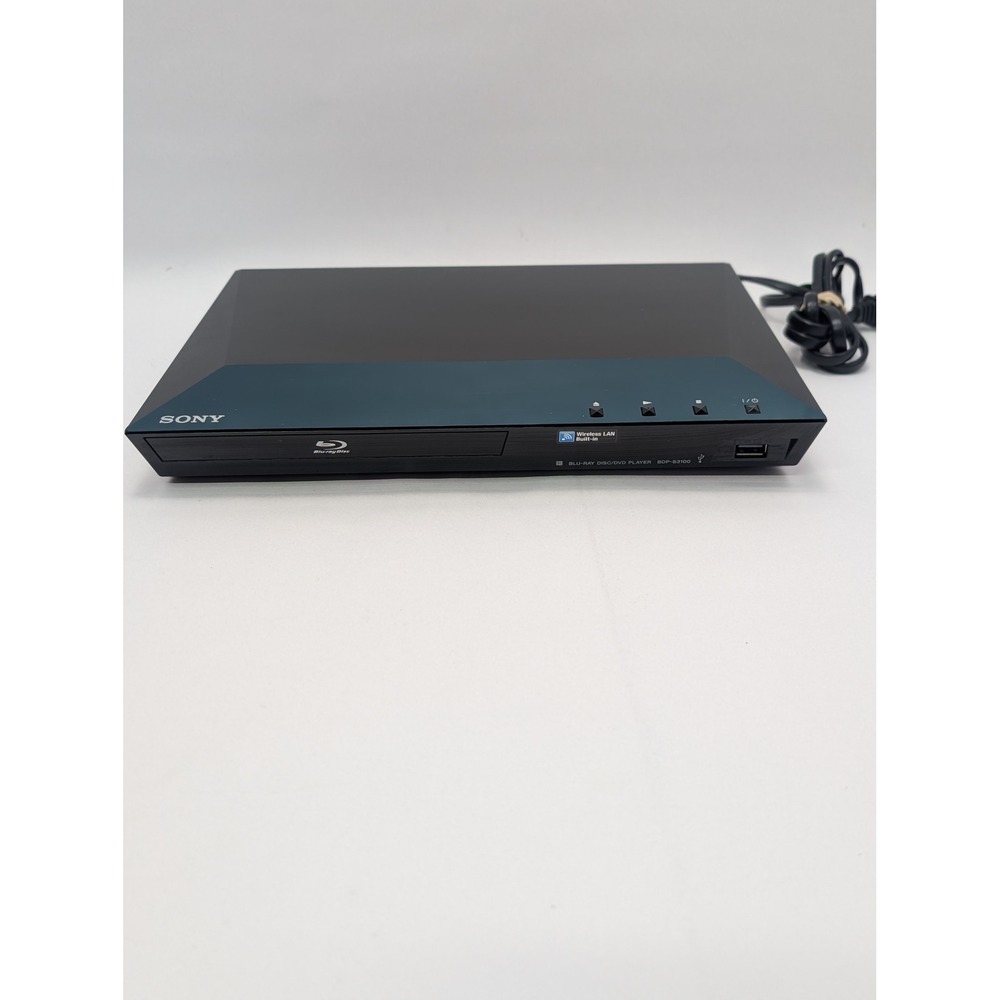 Sony BDP-S3100 Blu-ray DVD Built-in Wi-Fi HDMI USB Black Streaming No Remote